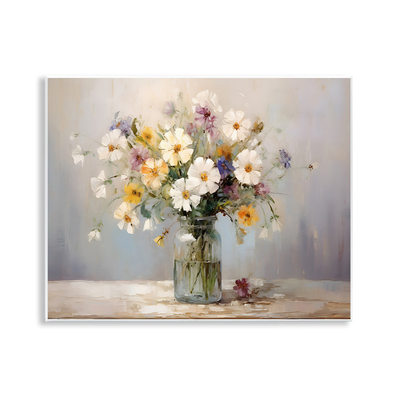  Art mural, "Wildflowers in Glass Jar" par Franklyn Gregory