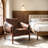 Salma 27.6" W Vegan Leather Upholstered Armchair-812535817