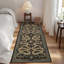 Tapis d'intérieur gris foncé à motif floral champêtre, lavable, 152 x 213 cm (5 x 7 pieds), idéal pour le salon, la chambre ou la salle à manger. Doux, imitation laine à poils courts, pliable, avec envers antidérapant en TPR, résistant aux taches et facile d'entretien.