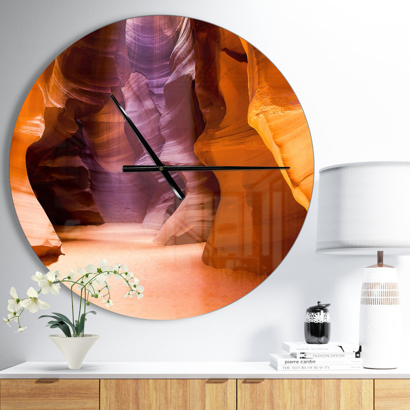Upper Antelope Canyon - Modern wall clock, Medium