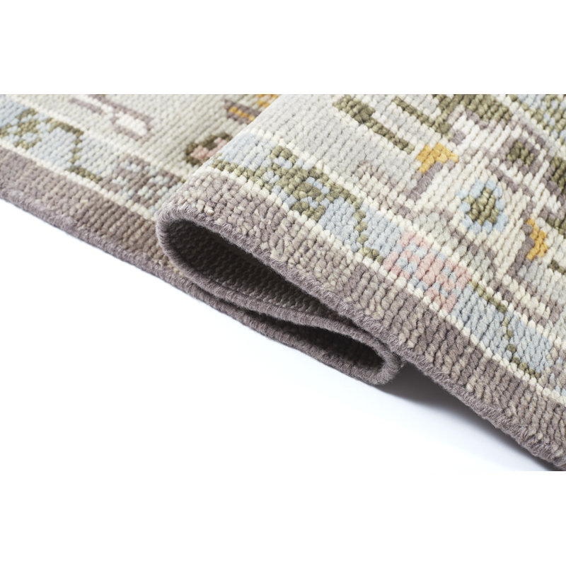 Tapis d'intérieur en laine noué à la main Tuscany, 2 pi 6 po x 8 pi