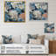Under Water Blue and White Corals Collage I - Coastal, reproduction sur toile encadrée-526834556-526834553