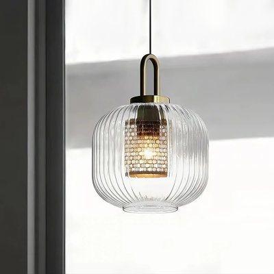 1 - Light Brushed Gold Pendant