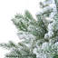 Fausse épinette artificielle de Noël à charnière enneigée de qualité supérieure 7 pi pour la décoration de fête de bureau à la maison avec une branche moelleuse, des pointes de neige blanche et un support en métal-1474288793