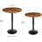 Bar Table, Height-Adjustable Round Pub Table 27-35.4 Inches With Sturdy Base, Modern Style, Easy To Assemble, Suitable For Small Space, Rustic Brown-1575667572