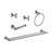 5 Piece Bathroom Towel Rack Set Wall Mount-36082146