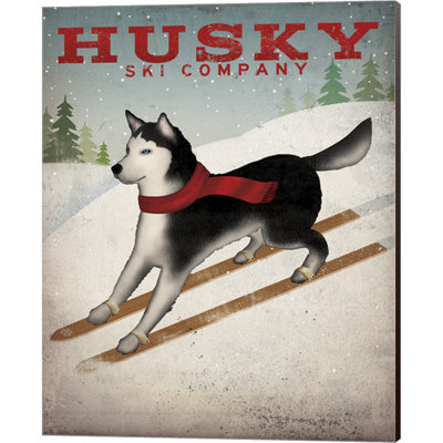 «Husky Ski Co» par Ryan Fowler, art mural sur toile