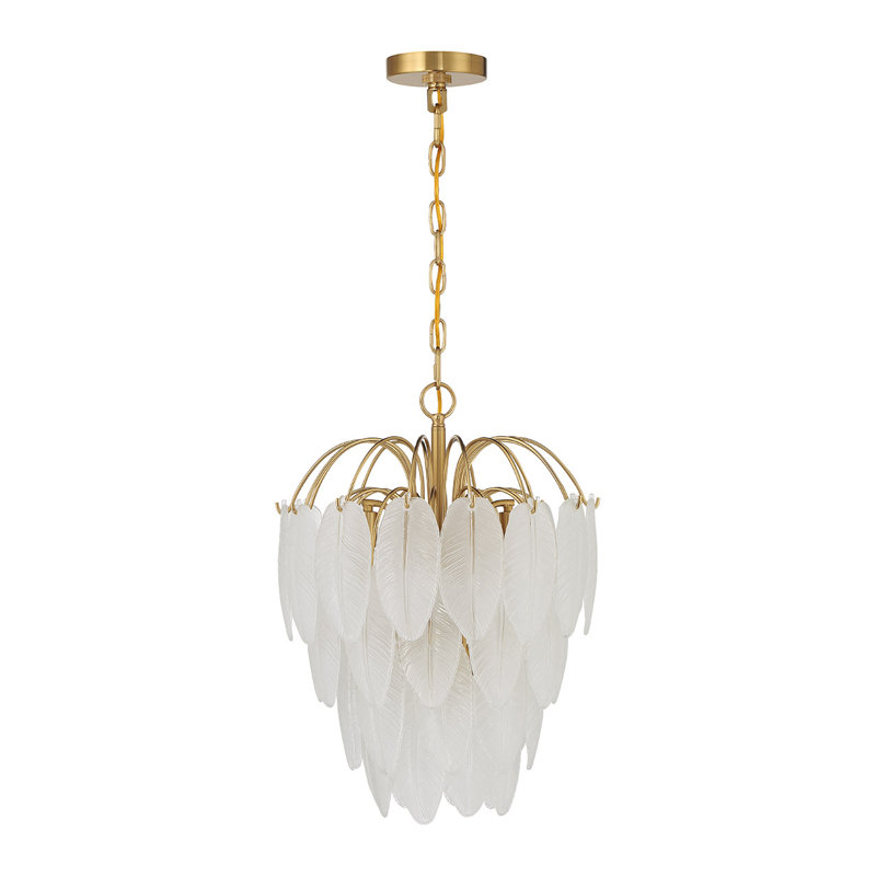 Boa 5-Light Chandelier in Warm Brass by Breegan Jane