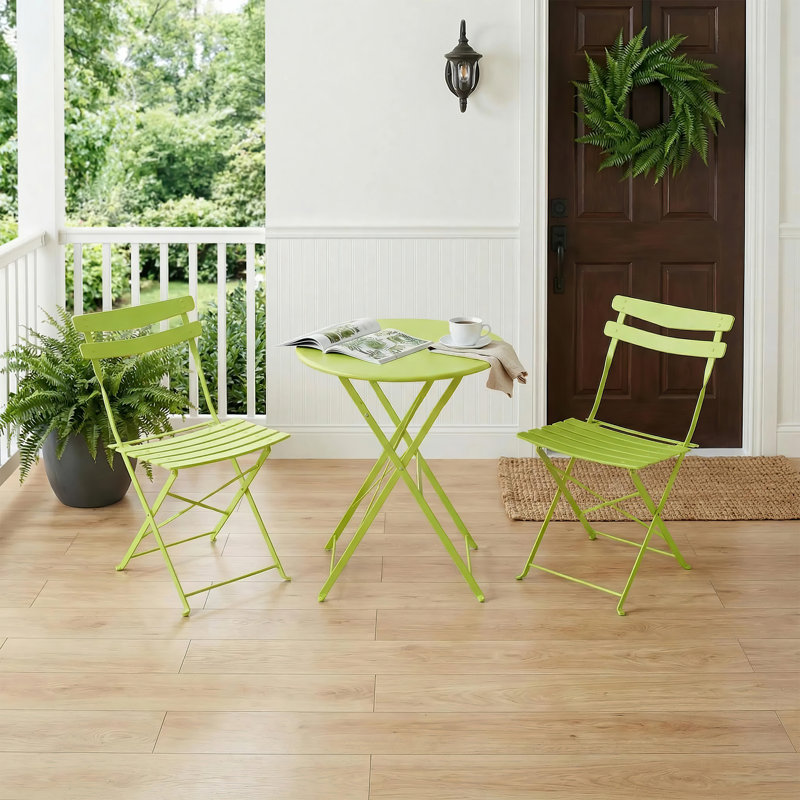 Steel Dining Set, Green, Green, Teal / Green, Teal