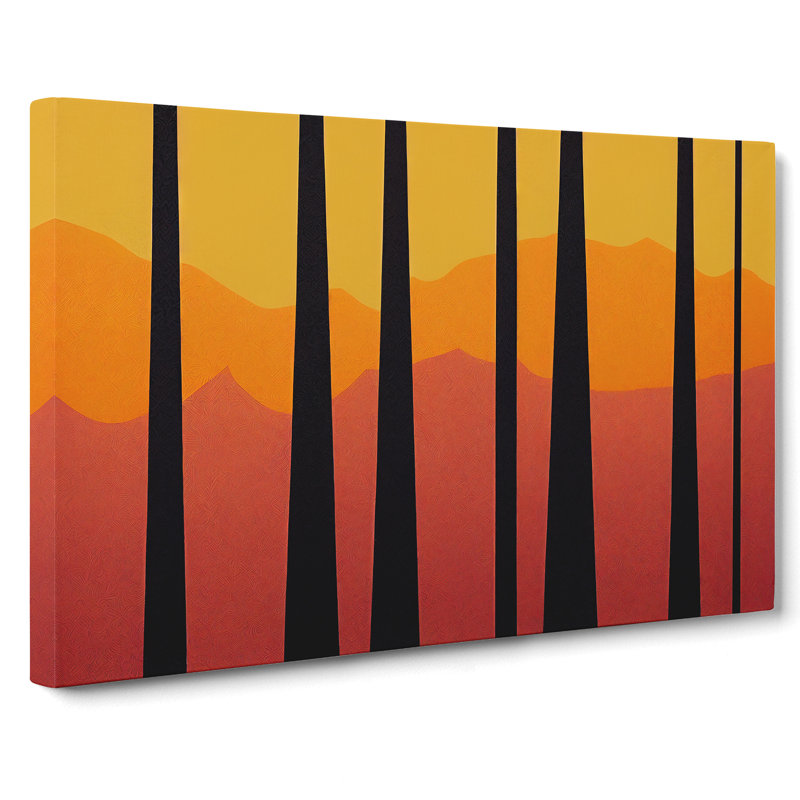 Passionate Abstract Forest - Wrapped Canvas, 40cm H x 60cm W x 3cm D