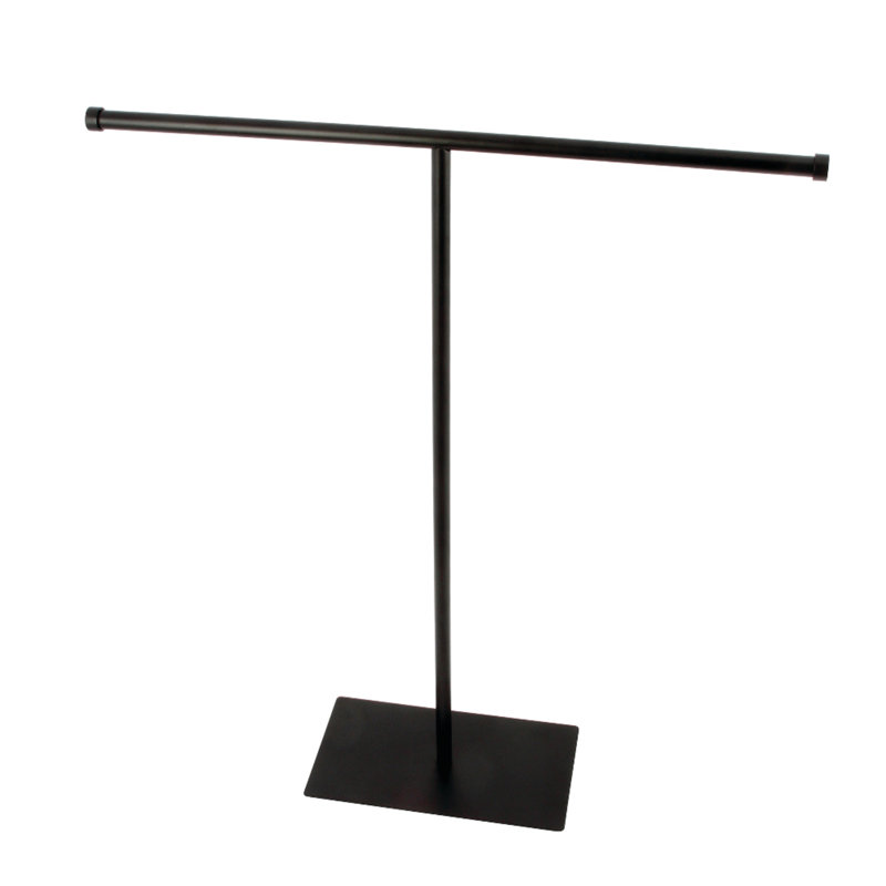 Kingston Brass Claremont Freestanding T-Shape Towel Rack, Matte Black
