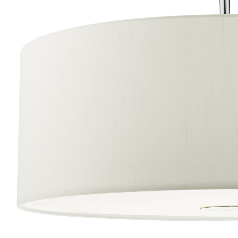 Desiree 3 - Light Drum Pendant, White