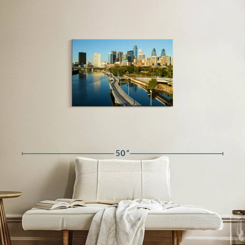 Ravi Schuylkill River Philadelphia, H 20 po x l 30 po