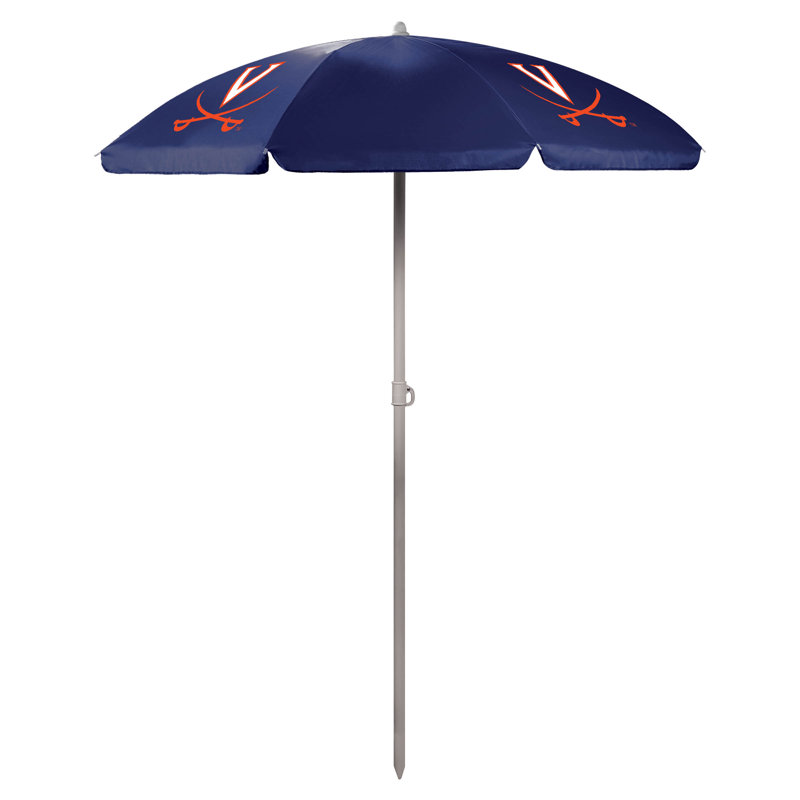 Parasol de plage 5,5 pi Ncaa, Virginie, Bleu marine