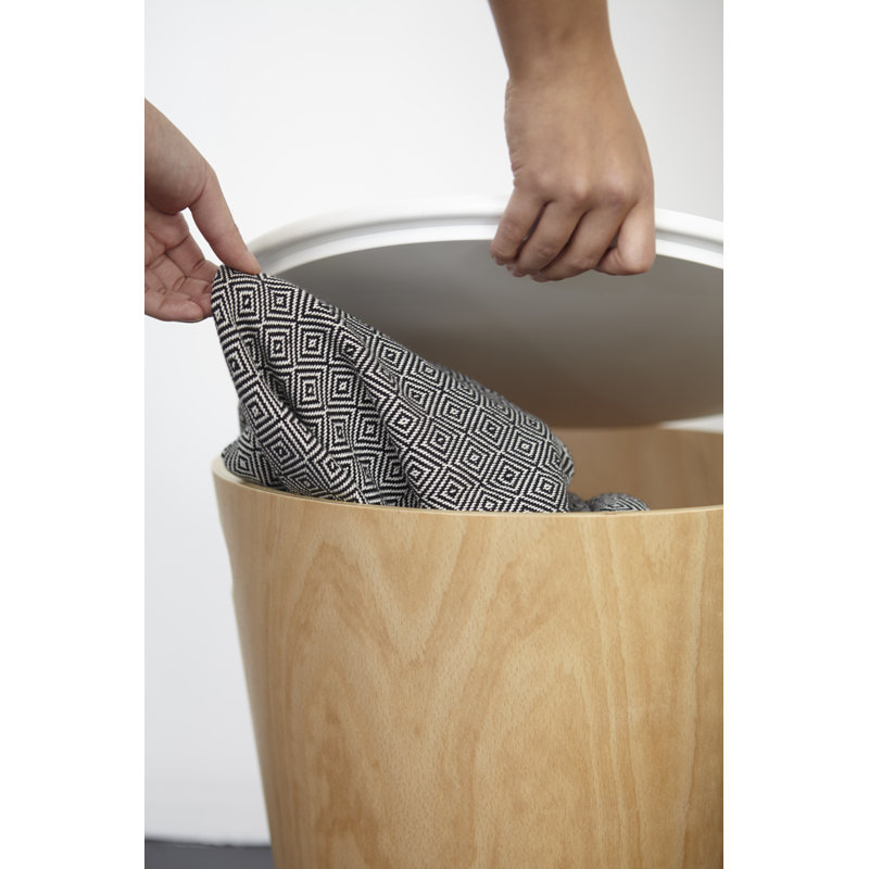 Umbra Woodrow Storage Stool, Brown