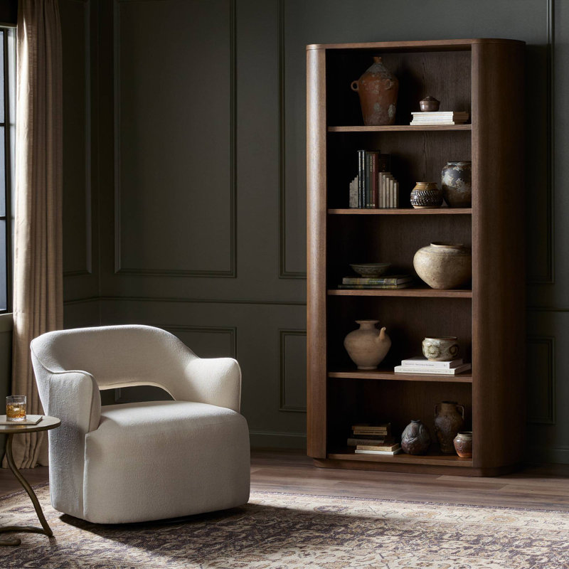 Lillian Bookcase, Medium Brown