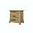 Rustic Light Oak 3-Drawer Nightstand, 27" Tall Farmhouse Wooden End Table with Antique Metal Handles, Bedside Storage Cabinet for Bedroom