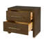 Table de chevet rectangulaire à 2 tiroirs en bois l 28 po Porter
