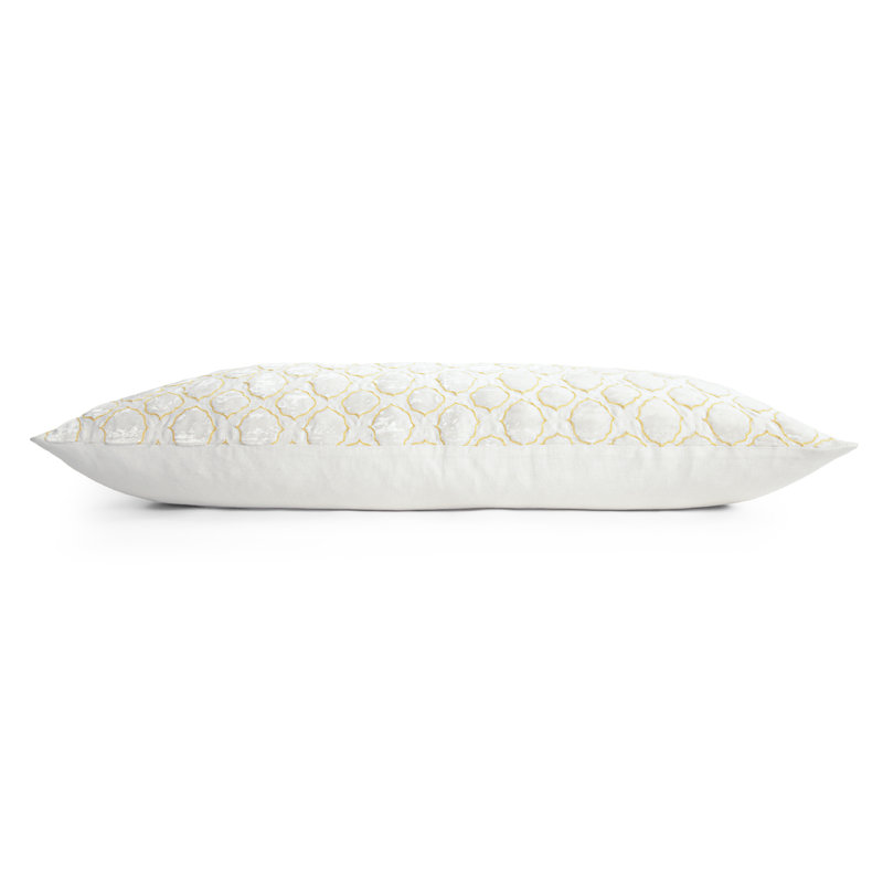 Tile Lumbar Pillow Cover & Insert, Yellow