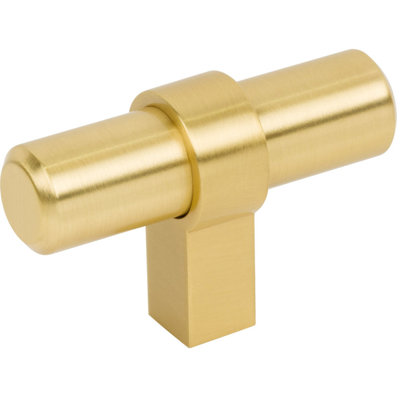Key Grande 2" Length "T" Knob, Brushed Gold
