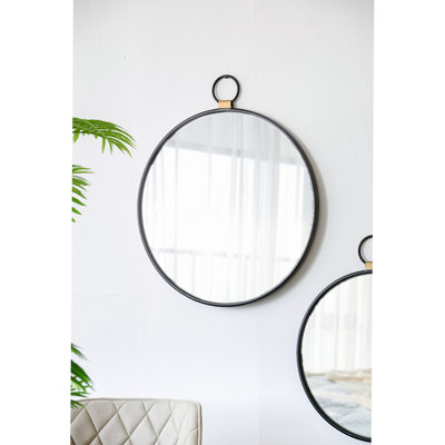 Miroir rond en fer