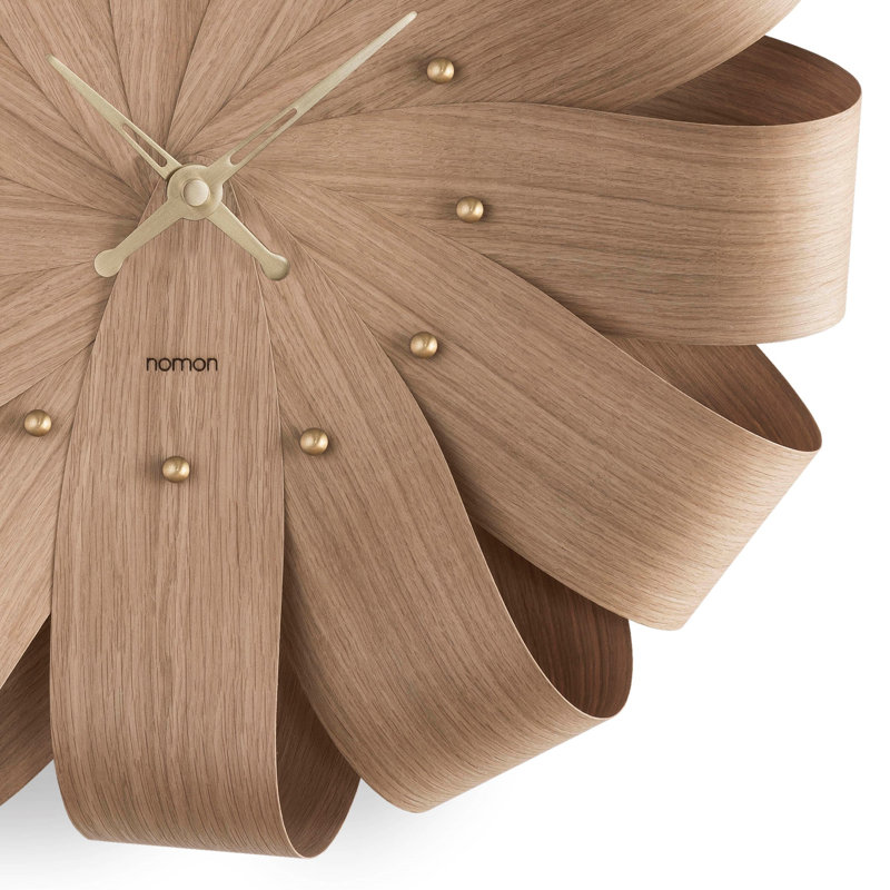 Horloge murale très grande, Petit, Chêne / frêne