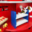  Ensemble de jeu de caserne de pompiers 3 pièces avec figurines 25 pièces Teamson Kids