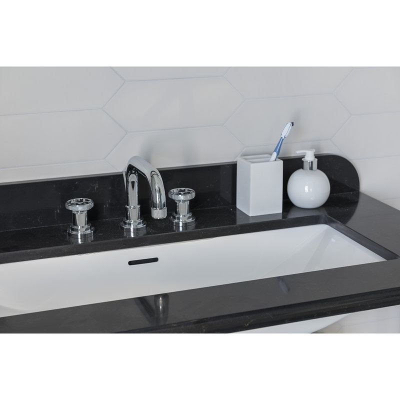 Campo™ Widespread Bathroom Faucet with Drain Assembly, Polished Nickel, Lever Handle