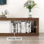 Meuble télé extensible, centre de divertissement réversible en bois avec 3 grands tiroirs-106341222
