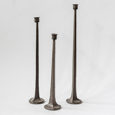Bougeoir de table en fonte 19,5 po H