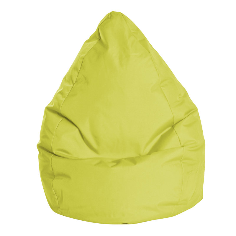 Brava Standard Bean Bag Chair & Lounger, Lime 100% Polyester