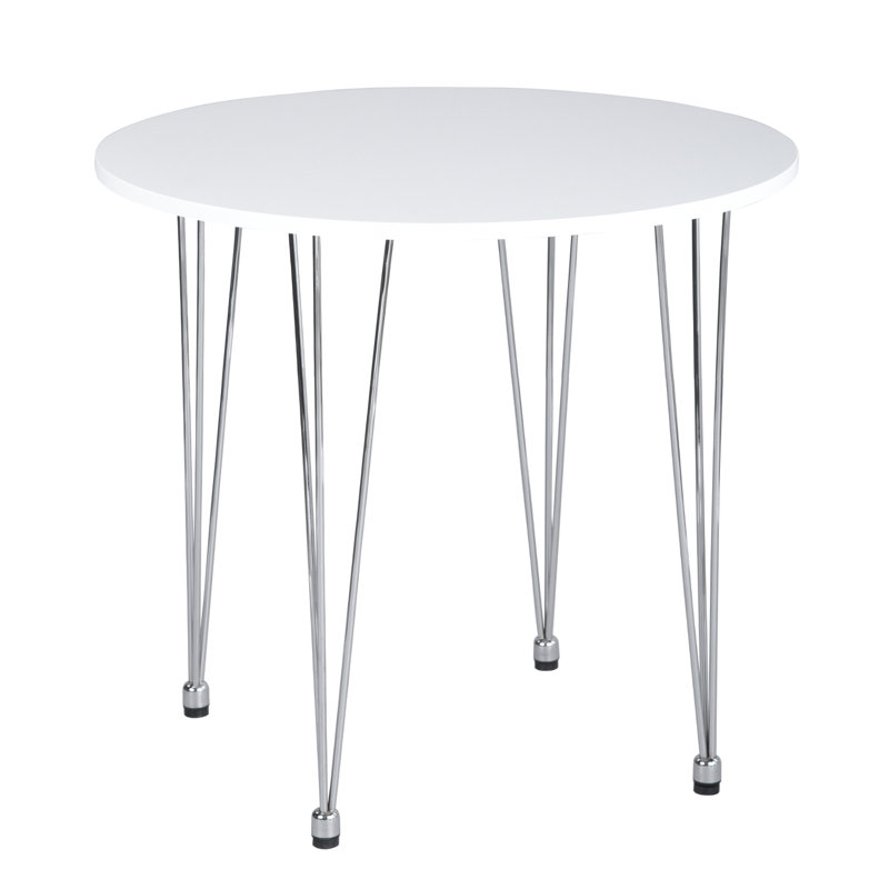 Round Metal Base Dining Table
