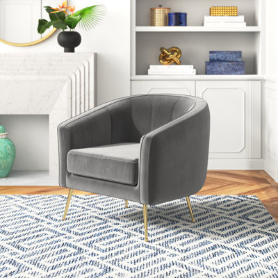 Lucciano Velvet Barrel Chair