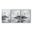 Série Sea and Shore Cxxiii - Ensemble de 3 toiles tendues avec châssis - Prêt à être accroché-1649714656