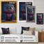 Motom hibou mignon tricoté de la Saint-Valentin - impression sur toile-87343710-87343711
