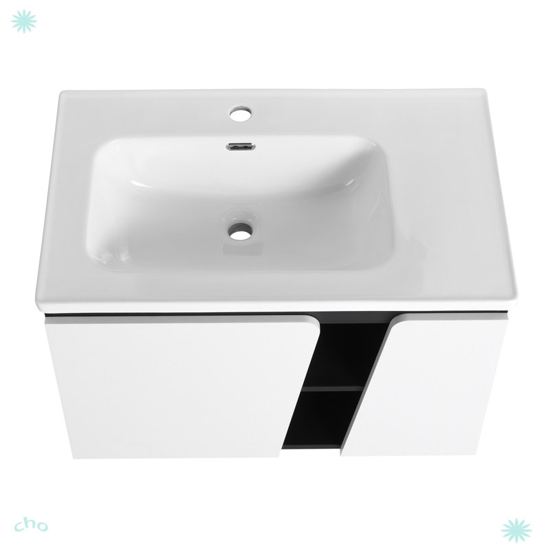 Lashurn 32' Floating Wall-Mounted Bathroom Vanity With Single Sink