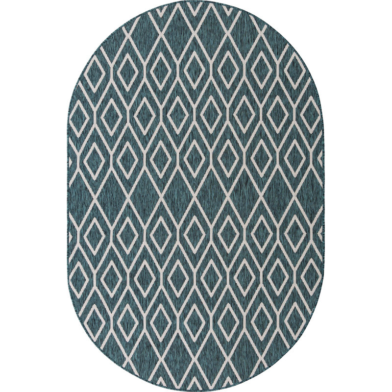 Tapis extérieur camouflage vert, Ovale 5 pi 5 po x 8 pi