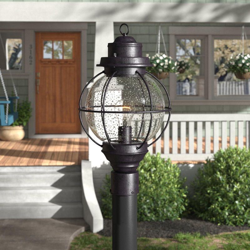 Tête de lanterne 1 lumière Basham, Noir, H 19 po x l 10 po