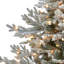 Sapin de Noël artificiel floqué avec lumières claires-1517760278