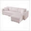 Le canapé 106,6 po souple pour 3 personnes correspond au repose-pieds hydraulique relevable de 30,7 po-676280777