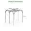 79.5" Metal Garden Arch Trellis, Dome/Flat Top Heavy Duty Steel Arbor for Vines, Wedding, Outdoor Decor