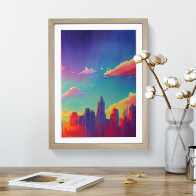 City Skyline Watercolour No.3 - Wall Art