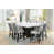 White Table with Silver Chairs is out of stock