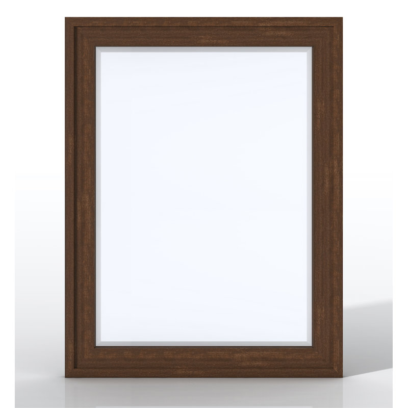 Addison Flat Wall Mirror, 39" x 30", Mid-Century Acacia