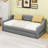 Twin XL Upholstered Daybed with LED Belt and Twin XL Trundle-683045812