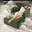 Très grande chaise longue d'intérieur, canapé rembourré en velours côtelé moderne, aucun assemblage requis, canapé-lit confortable pour le salon, le bureau