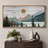 Western Wood Effect Landscape " Tranquil Wood Effect Mountain Sunset Modern Art Vintage Landscape Extra Large Pictures "-111176096-98041961