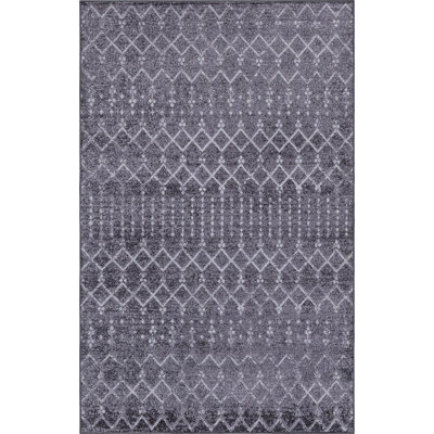 Leila Moroccan Diamond Trellis Machine-Washable Rug