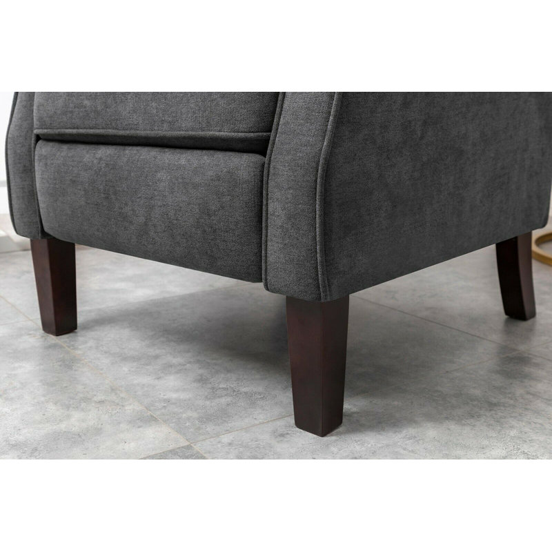 Phyllis Manual Recliner, Grey Linen