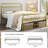 Dravin Metal Platform Bed Frame with Vintage Headboard and Footboard-790985213-779075233